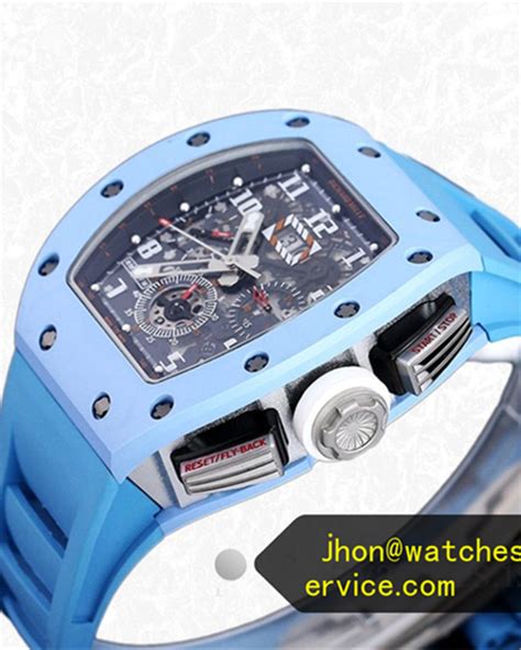 richard mille baby blue strap|Richard Mille watch straps.